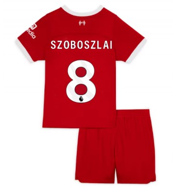 Liverpool Szoboszlai Dominik #8 Hemmaställ Barn 2023-24 Kortärmad (+ Korta byxor)